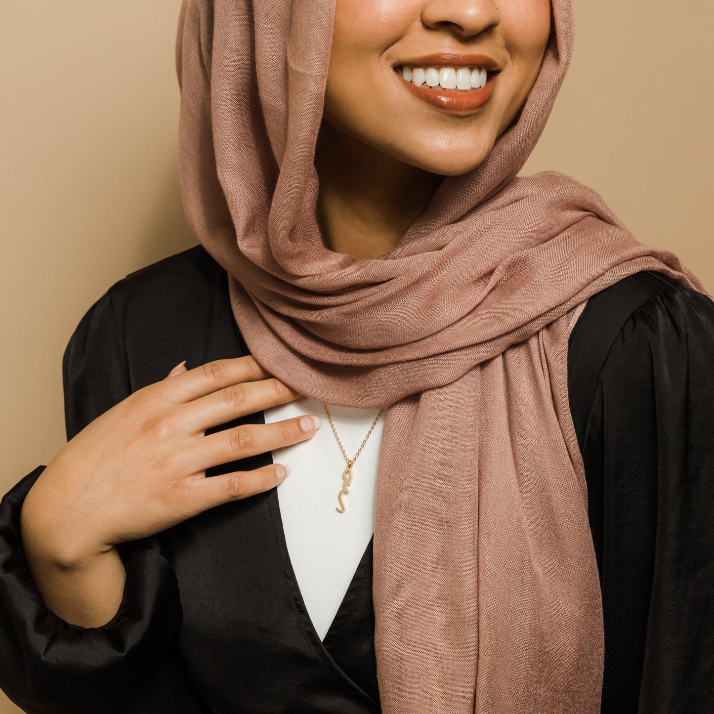 Patience Arabic Calligraphy Necklace