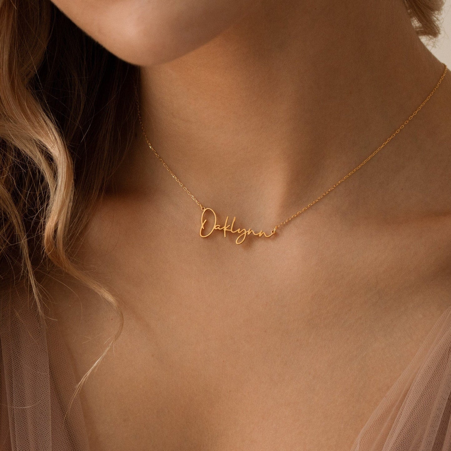 Tiny Name Necklace - Lifetime Warranty