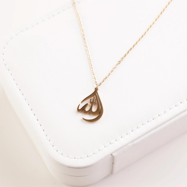 Divine Tear Drop Allah Necklace