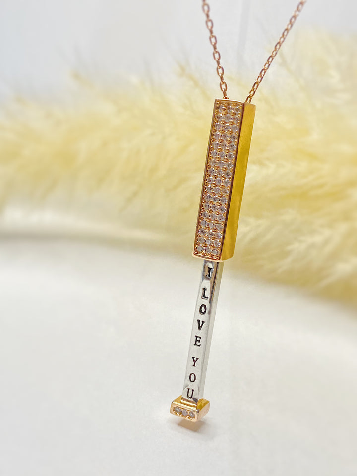 "I Love You" Pendant Necklace