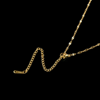 18K Gold-Plated Brown Diamond Leaf Pendant Necklace
