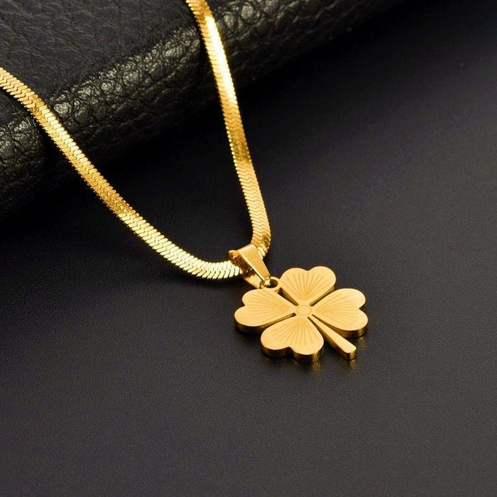 18K Gold Plated Clover Necklace