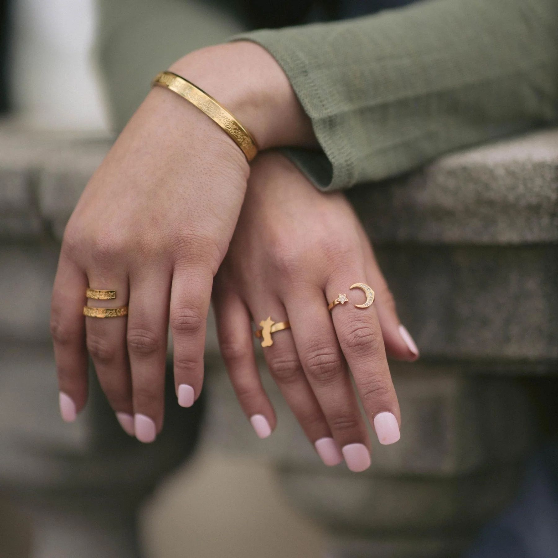 Pack of 3 Ayatul Kursi Adjustable Ring