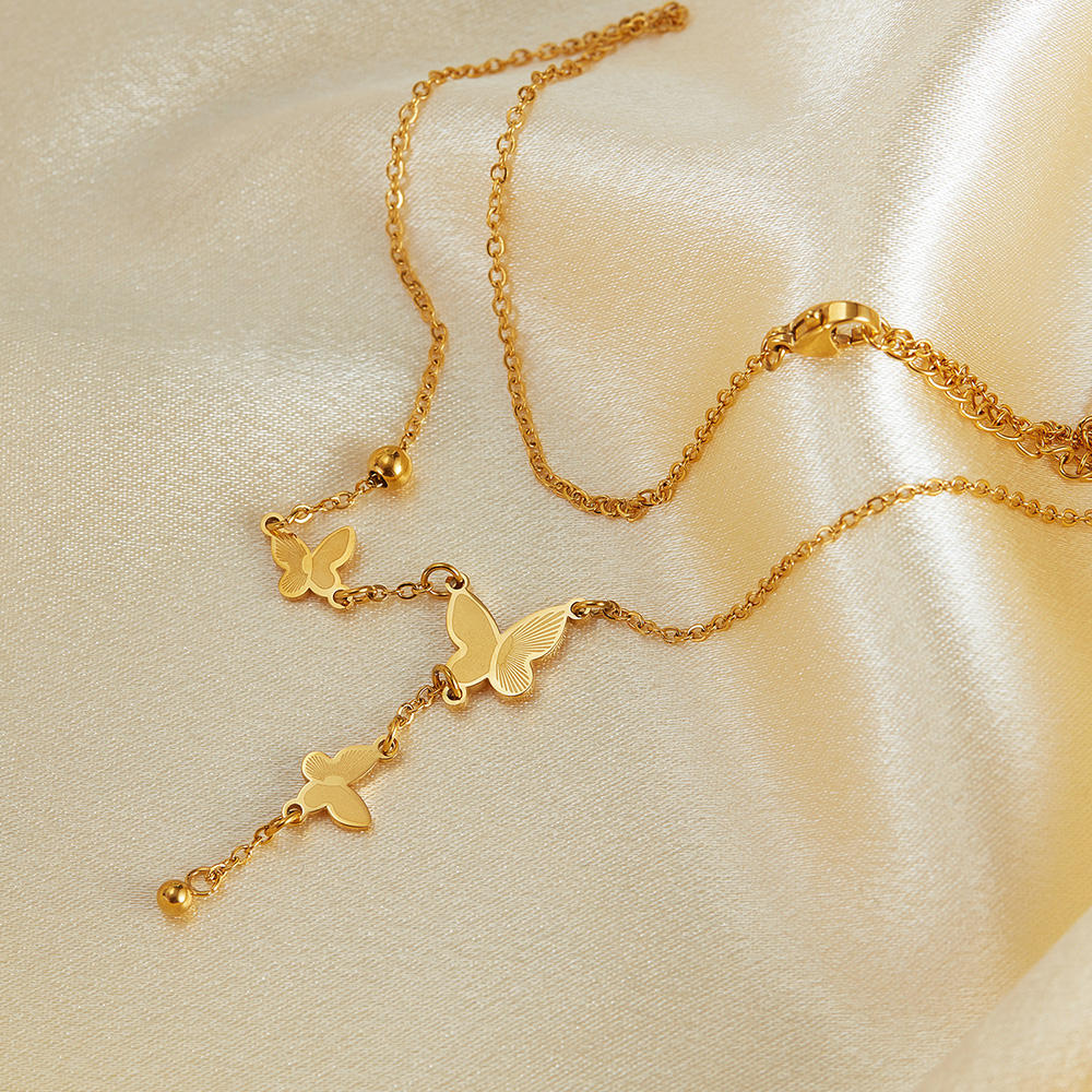 18K Gold Plated Butterfly Necklace