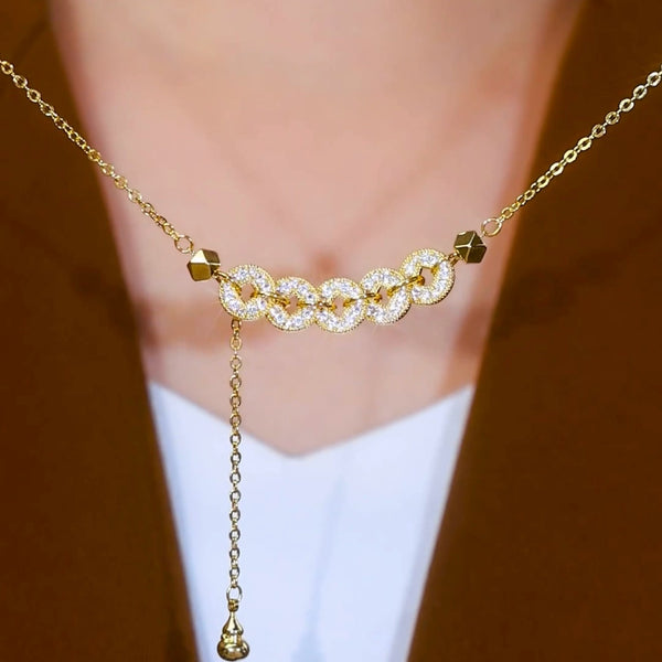 Royal  five emperors coin necklace(18k gold plated)