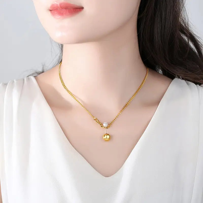 18k Golden Necklace Pendant for Women