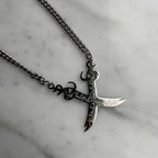 Double Zulfiqar Sword Necklace