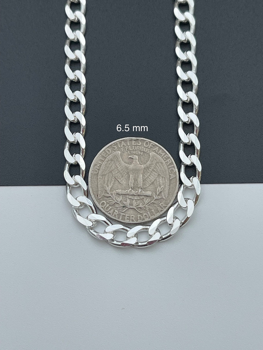 Solid 925 Sterling Silver Cuban Link Chains Men's Women's Curb Necklace