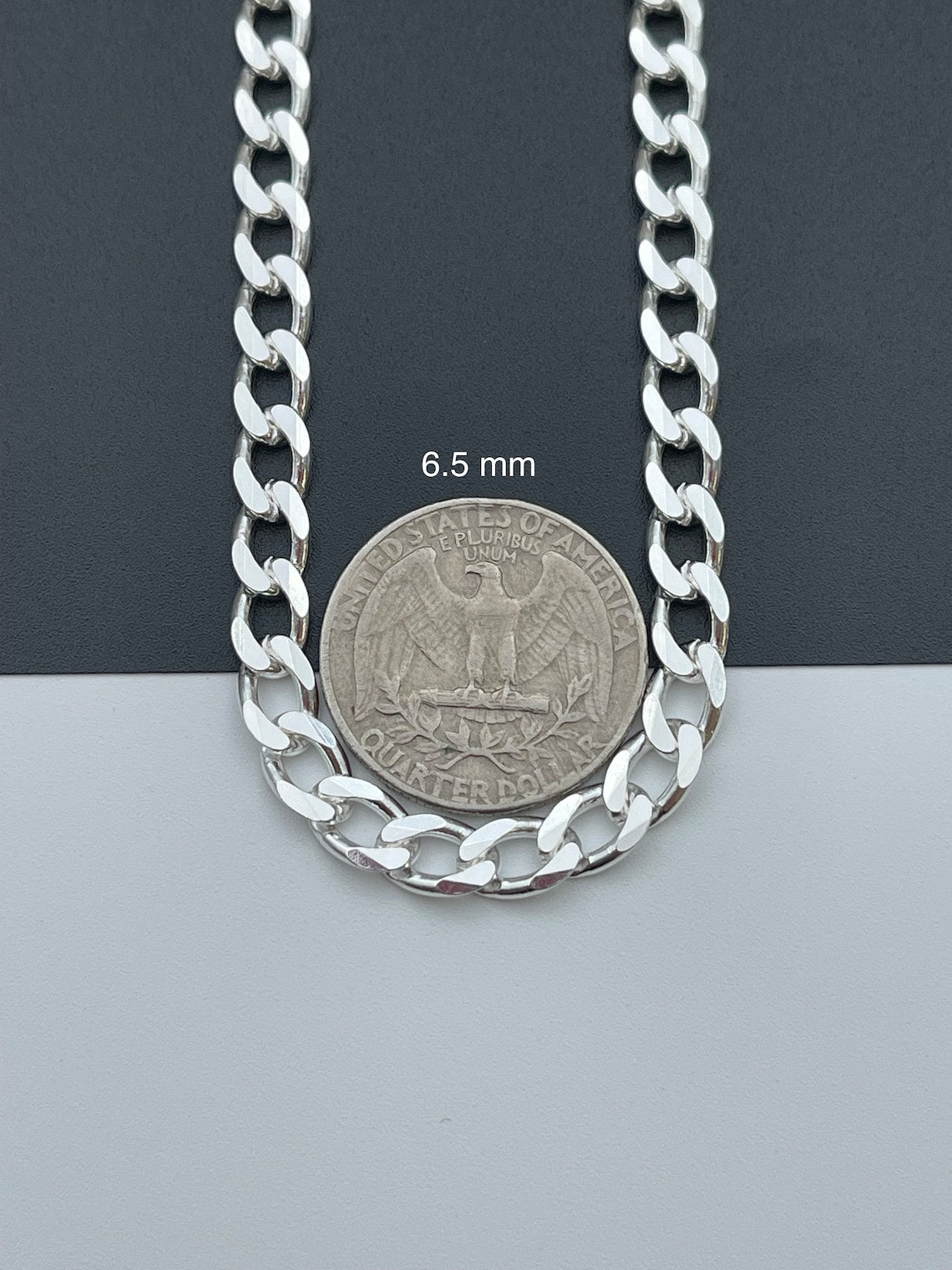 Solid 925 Sterling Silver Cuban Link Chains Men's Women's Curb Necklace