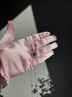 Heart and Sword Couple Necklace