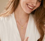 Birth flower Signature Name Necklace