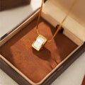 Ayla 18K Gold-Plated Mother of Pearl Pendant Necklace