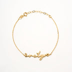 Cursive Heart Bracelet
